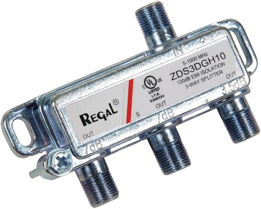 Amazon.com: Regal 702868 1 Ghz Splitter [3 Way] : Electronics
